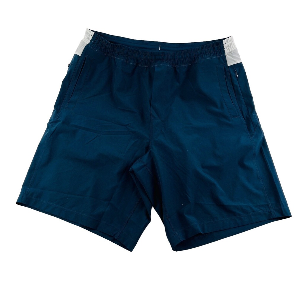 Birddogs Blue & White Polyester Spandex Lined Shorts Mens Size 2XLβ